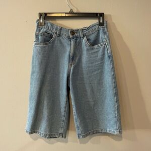 Casual Light Blue Denim Shorts